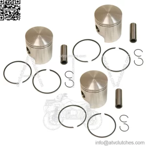 3  Standard Bore Piston Kits for Ski-Doo Formula III 600 1995-1999 64.5mm