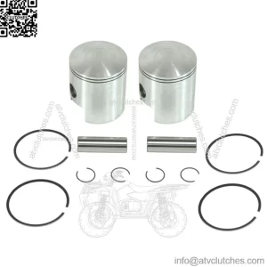 2  Piston Kits for Yamaha EX440 Exciter GP433 GP440 PR440 Standard Bore 68mm