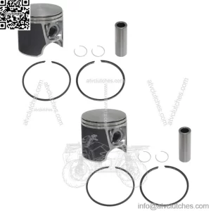2  Piston Kits for Sea-Doo Many 1995-2005 720 Models .020 Over Bore 82.5mm