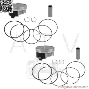 2  Standard Bore Piston Kits for Honda Pioneer 1000 fits 2016-2023 92mm