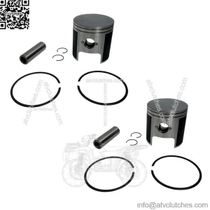 2  Piston Kits 1994-1995 for Arctic Cat ZR440 ZR 440 Standard Bore 68mm
