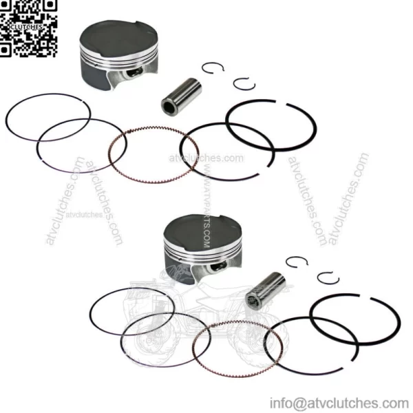 2  Piston Kits for Can-Am 2011-2018 1000 Standard Bore 91mm