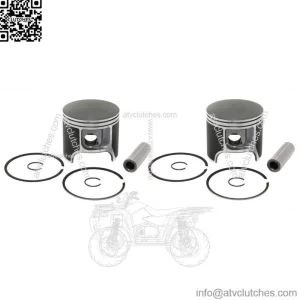 2  Piston Kits for Polaris 700 Indy XC XC SP Pro X Standard Bore 81mm