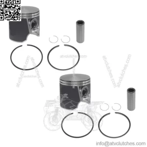 2  Standard Bore Piston Kits for Sea-Doo 650 Many 1993-1996 650 78mm
