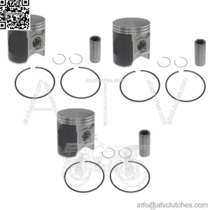 3  Piston Kits fits Kawasaki Ultra 150 & 1200 STX-R .020 Over Bore 80.5mm