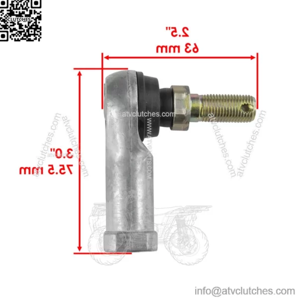 53521-HR3-A20 53158-HP5-003 53157-HP5-003 Tie Rod Set For Honda M12-1.25 - Image 3
