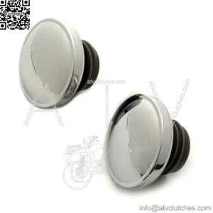 Fat Bob Split Tank Gas Caps Chrome Dual Pair Vented Evo 1996-2017 Harley Softail (For: Harley-Davidson)