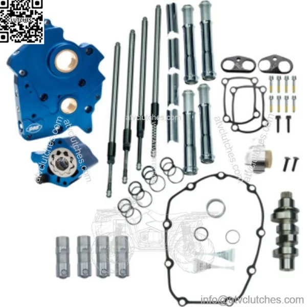 M8 Cam Plate Oil Pump Kit Package Chrome 475C Chain Harley Touring Softail (For: Harley-Davidson)