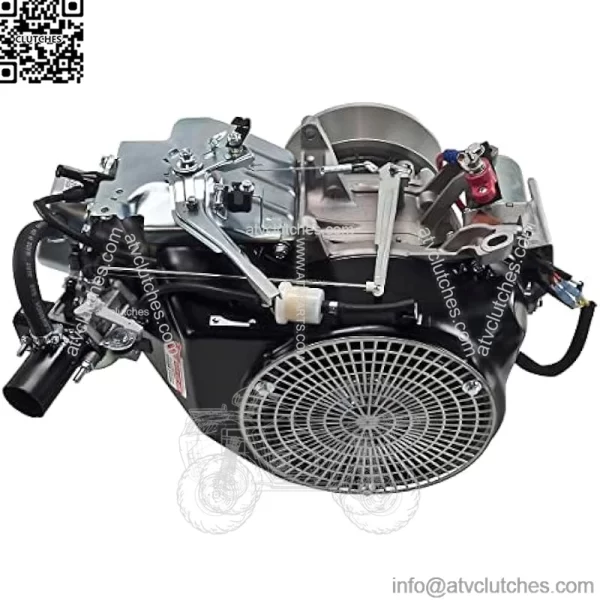 12 Net Power 420cc CRX Series Engine, Replaces Tapered Shaft 9.5hp FE290D Kawasaski on John Deere 1200A Bunker Rake