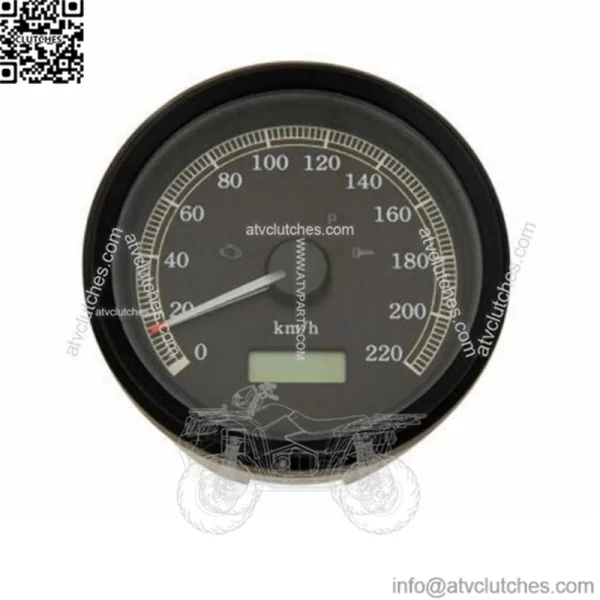 Black Electronic Programmable Analog Speedometer Speedo Harley Dyna Sportster KH (For: Harley-Davidson)