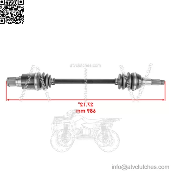 Rear Left CV Joint Axle For Kymco UXV 500i 4x4 LE SE EFI 2012-2013 - Image 2