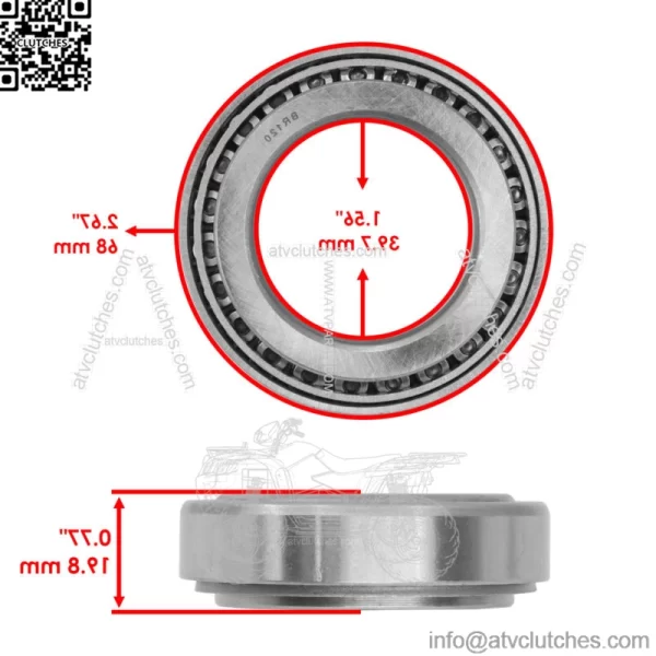Rear Wheel Axle Bearing w/Seal For Can-Am CanAm Bombardier DS650 2000-2007 - Image 2