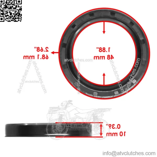 Rear Wheel Axle Bearing w/Seal For Can-Am CanAm Bombardier DS650 2000-2007 - Image 3