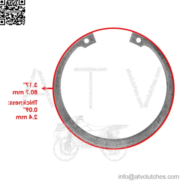 Knuckle Bearings W/Reataining Ring Clips For Polaris Ranger HST 2015-2017 - Image 2
