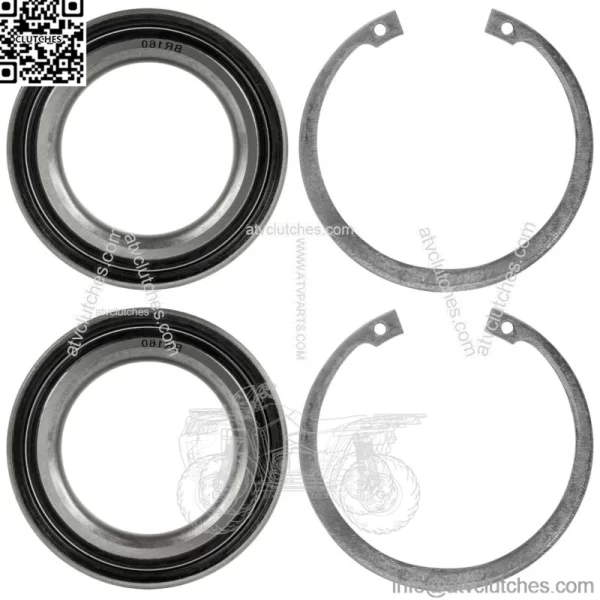 Knuckle Bearings W/Reataining Ring Clips For Polaris Ranger HST 2015-2017 - Image 4