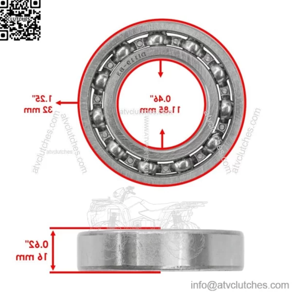Rear Swingarm Bearing for Honda Foreman 500 TRX500FPE TRX500FPM 2012-2013 - Image 2