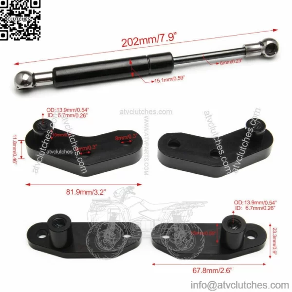 Black Billet Aluminum Anodized Door Opener Kits For Can-Am Maverick X3 17-20(For: More than one vehicle) - Image 2