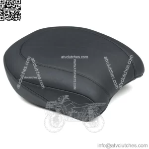 Mustang Black Wide Tripper Passenger Seat Pillion Harley Dyna Fat Bob FXDF 14-17 (For: Harley-Davidson)