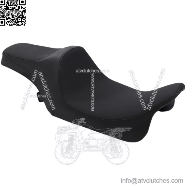 Predator III Slip Stop Seat Smooth Black Vinyl Foam Core 2008+ Harley Touring (For: Harley-Davidson)