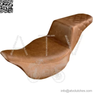 Saddlemen Brown Rear Lattice Stitch Step 2 Up Seat Harley 08-20 Touring Dresser (For: Harley-Davidson)