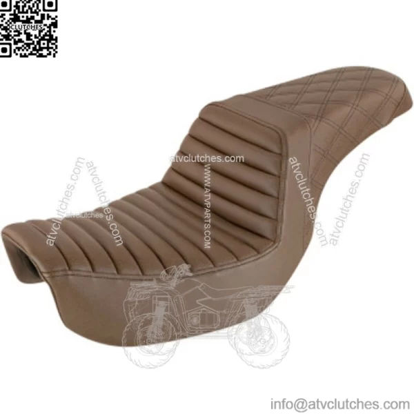 Saddlemen Brown Step 2 Up Lattice Tuck N Roll Seat Harley Softail 18+ FXBB FXST (For: Harley-Davidson)