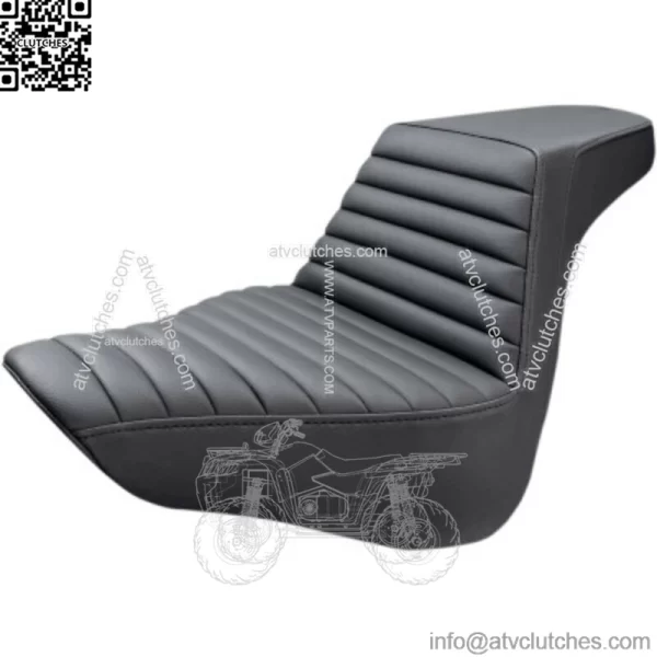 Saddlemen Black Step 2 Up Tuck And Roll TR Seat Harley Softail 18+ Fat Boy M8 (For: Harley-Davidson)