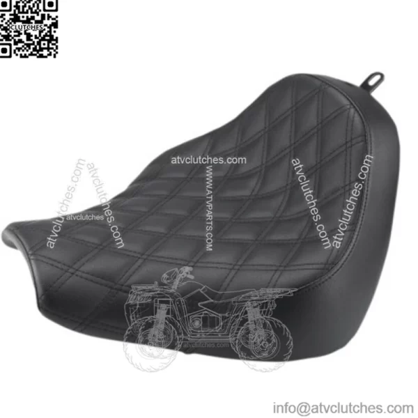 Saddlemen Black Renegade Lattice Stitch Solo Seat Harley Softail Breakout 18+ M8 (For: Harley-Davidson)