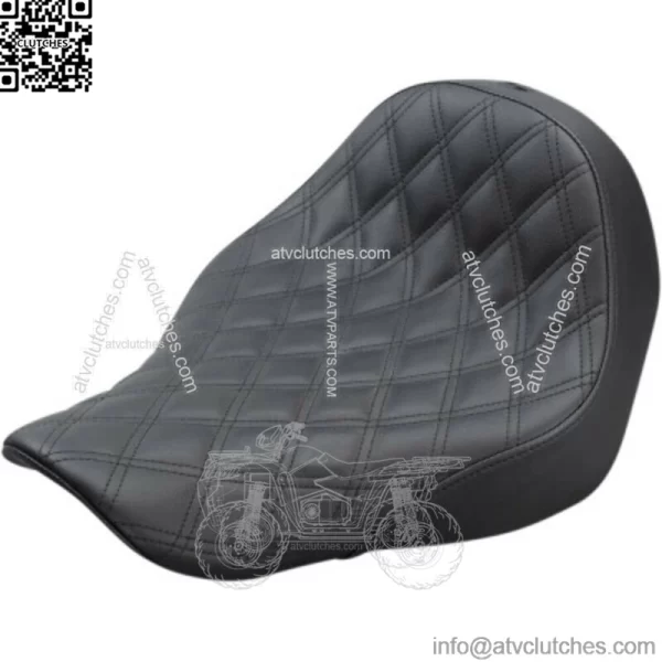 Saddlemen Black Renegade Lattice Stitch Solo Seat Harley Softail FXLR FLSB 18+ (For: Harley-Davidson)