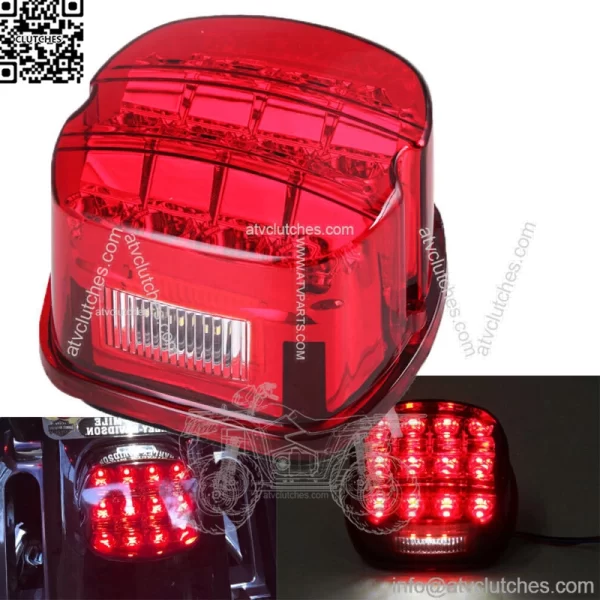 Red Led Brake Tail Light Fit For Harley Dyna Touring Electra Glide Road Glide