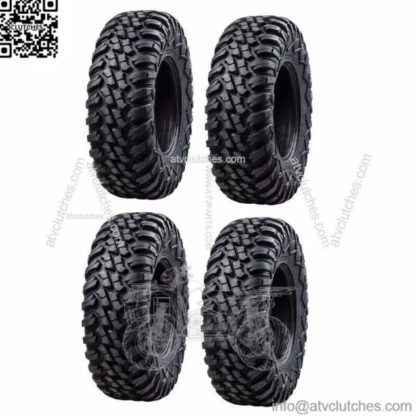 4-Tusk Terrabite Radial 8 Ply UTV Tire Set (4 Tires) 2- 27x9-12 and 2- 27x11-12