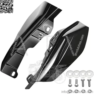 Mid Frame Air Deflector and Heat Shield - Huazu Deflector for Harley Touring Street Road King Glide Road Glide Electra Ultra Limited Tri Glide CVO - Gloss Black (2009-2022)