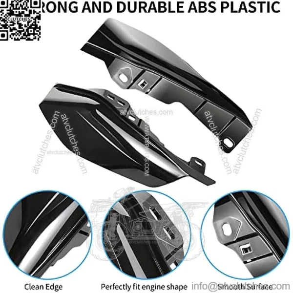 Mid Frame Air Deflector and Heat Shield - Huazu Deflector for Harley Touring Street Road King Glide Road Glide Electra Ultra Limited Tri Glide CVO - Gloss Black (2009-2022) - Image 2