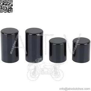Docking Hardware Cover Kit Sissy Bar Rack 4 Point Magnet Cover Caps For Harley Touring Street Glide, Road King, Electra Glide, Road Glide, CVO 2009-2021 (Gloss Black)
