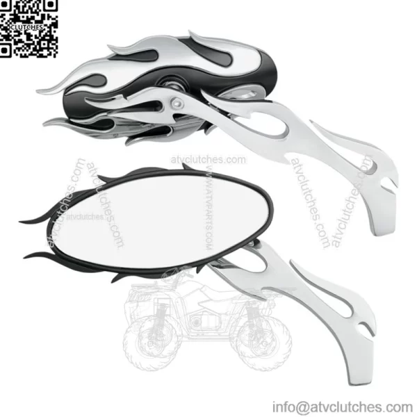 X8X Oval Flame Mirrors