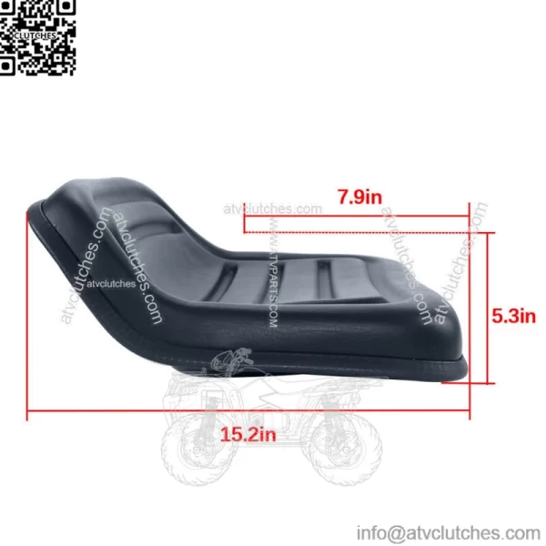 Black Seat Suitable For Carriage Tractor Lawn Mower New - Image 3