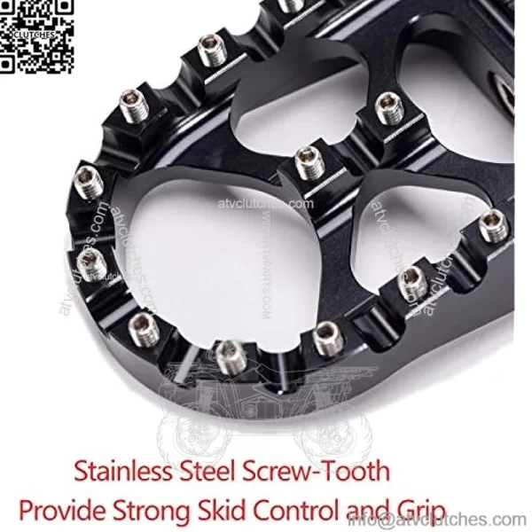 Hopider CNC Wide Foot Pegs 360?? Roating MX Chopper Bobber Style for harley Dyna Sportster Fatboy Iron 883,Black - Image 4