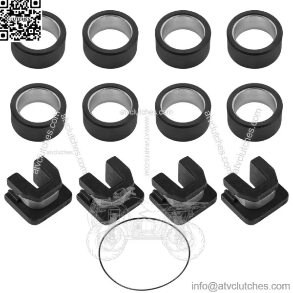 Clutch Roller Weight Slider Spacer O-Ring for Yamaha Wolverine 450 YFM450F 06-10 - Image 4