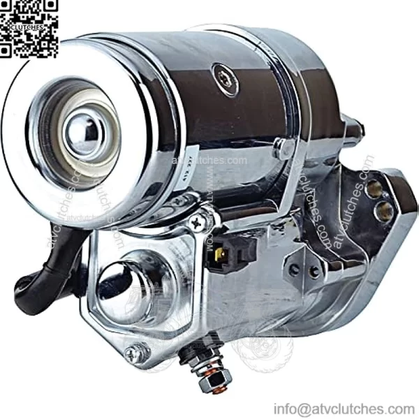 DB Electrical 410-22073 Chrome 2.4KW Starter Compatible With/Replacement For Harley Davidson Motorcycles (Dyna, Fatboy, Softail & Heritage) 31553-94 31559-99A - Image 3