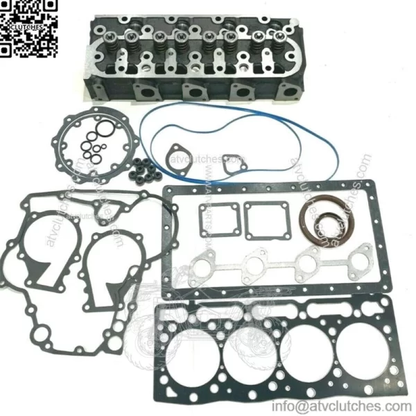 For Kubota V1505 Cylinder Head Complete with Full Gasket 16285-99352 16246-99364