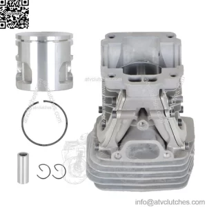 47MM Cylinder Head Piston Kit For Husqvarna 455 455E 460 Rancher Chainsaw