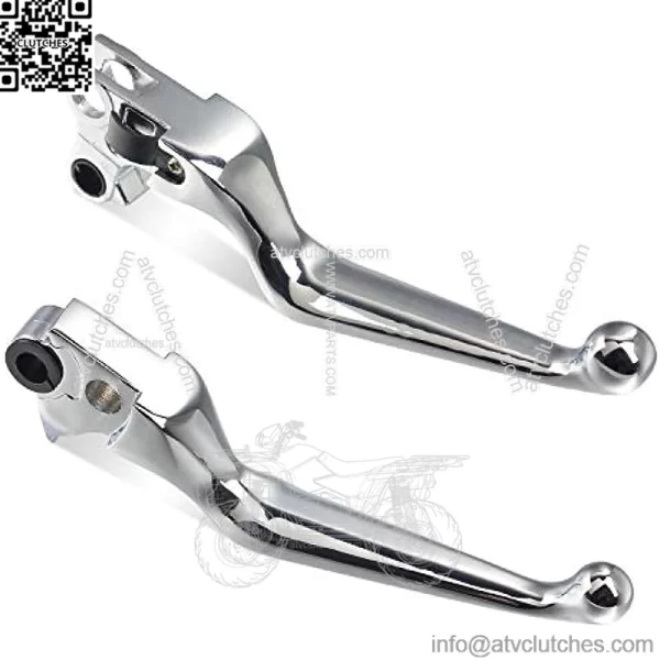 Chrome Brake Clutch Lever Motorcycle Hand Levers Compatible with Harley Sportster 883 1200 Dyna Touring Road King Heritage Softail Fat Bob