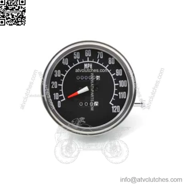 V-Twin Mfg. 120 Mph Speedometer For Harley FL / FX 1981-1990