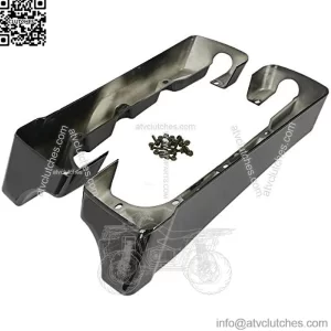4" Hard Stretched SaddleBag Extension Fits For Harley Touring Models CVO Road Glide Road King Street Glide Electra Glide Ultra Classic 1994-2013