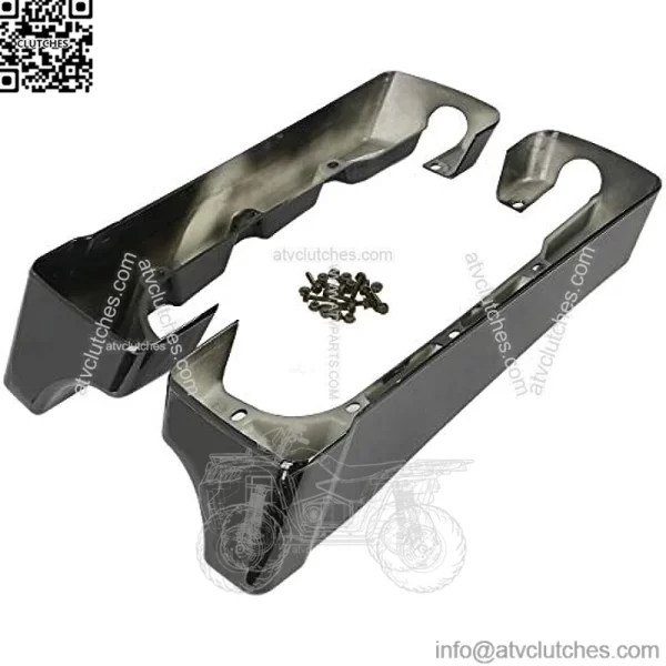 4" Hard Stretched SaddleBag Extension Fits For Harley Touring Models CVO Road Glide Road King Street Glide Electra Glide Ultra Classic 1994-2013