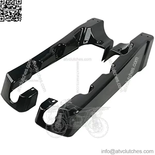 4" Hard Stretched SaddleBag Extension Fits For Harley Touring Models CVO Road Glide Road King Street Glide Electra Glide Ultra Classic 1994-2013 - Image 4