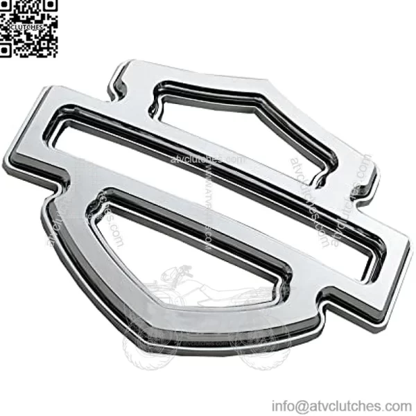 2pcs New Custom Badges Double Layer Emblems Replacement for Harley CVO Custom Tank Emblems (Chrome) - Image 2
