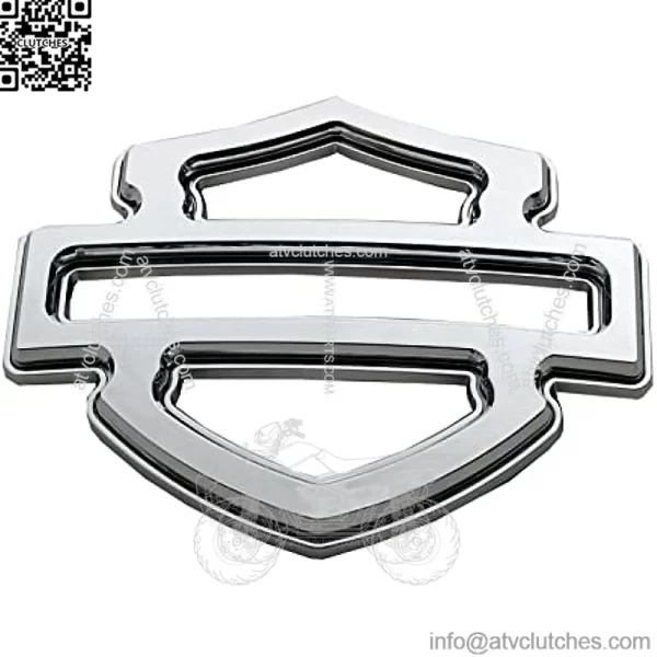 2pcs New Custom Badges Double Layer Emblems Replacement for Harley CVO Custom Tank Emblems (Chrome) - Image 3