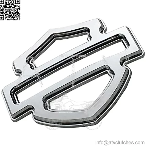 2pcs New Custom Badges Double Layer Emblems Replacement for Harley CVO Custom Tank Emblems (Chrome) - Image 4