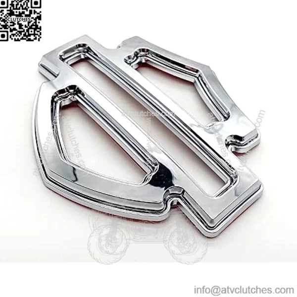 2Pcs Custom Emblems Double Layer Badge Motorcycle 3D Logo Replacement for Harley CVO Tank Emblem (Chrome) - Image 5
