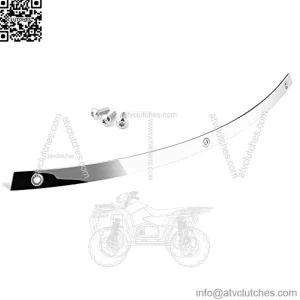 Batwing Windshield Trim, Polished Stainless Windshield Trim Compatible for Harley Electra Glide, Street Glide and Trike Models 1996-2013